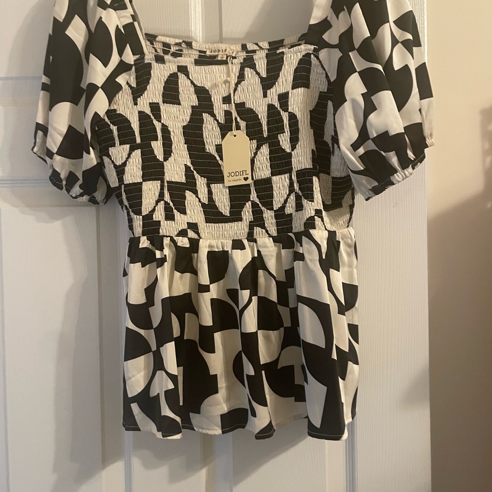 Jodifl Black and White Women's Top